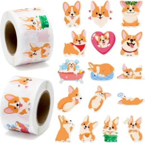 Children’s Cartoon Penguin and Dog Animal Stickers for Teaching Rewards