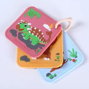 Children’s Early Education Customizable Color Size Silicone Gum Animal Food Grade Grinding Rod Baby Bath Silicone Soothing Toy