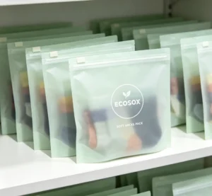 Children’s Wear Packaging Frosted PLA PBAT Compostable Biodegradable Matte Clear Plastic Zipper Bag