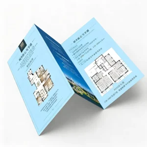 China A5 Size Flyer Print A4 Three Fold Leaflet Printing for Your New Products