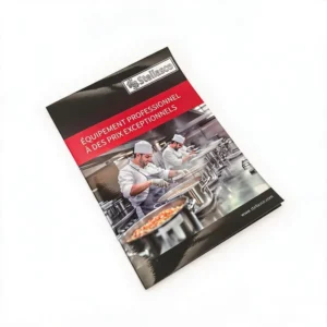 China Factory Custom Saddle Stitch Binding Magazine Catalog Booklet Brochure Printing Full Color Laminated Softcover Paper