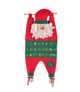 China Manufacturer Santa Claus Plush Advent Calendar Christmas Door Decoration
