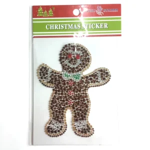 Christmas Acrylic Decorative Stickers 11x14cm Round 5-Color Printed Matte Varnish Holiday Home Decor