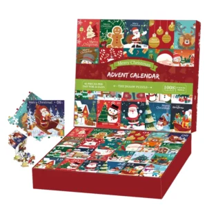 Christmas Advent Calendar Jigsaw Puzzle 1008-Piece 50x70cm Portable