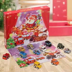 Christmas Advent Calendar for Kids 24-Day Countdown Gift Box with Cars Party Favors