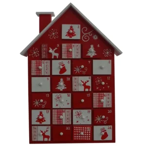 Christmas Decorative Ornaments Christmas Wooden Advent Calendar Countdown Surprise Boxes for Christmas Gift Boxes