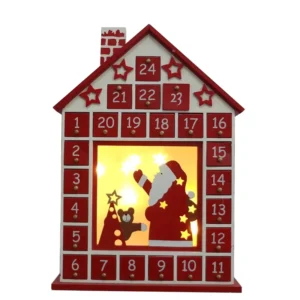 Christmas Decorative Ornaments Wooden Advent Calendar Countdown Boxes Surprise Boxes