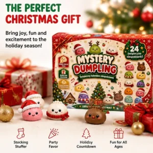 Christmas Mystery Blind Box TPR Slow Rising Dumpling Countdown Random Squishy Advent Calendar Bao Bun Squeeze Fidget Toys