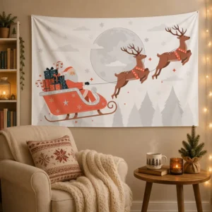 Christmas Party Banners Sublimation Digital Printed Flags Customs 3×5 Polyester 90x150cm Logo Custom Flag