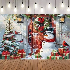 Christmas Single or Double-sided Garden Flag Outdoor Decorative Blank Creative Outdoor Courtyard Celebration Party Banner