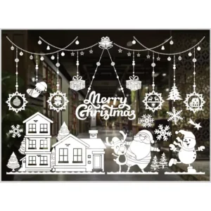Christmas Snowflake Color Window and Wall Stickers