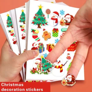 Christmas Stickers for Kids Journals Scrapbooks and Gift Wrapping