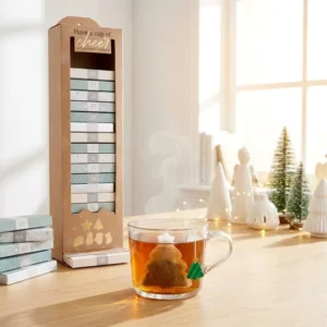 Christmas Tea Advent Calendar 24 Days Holiday Countdown Gift Set Factory Custom Shaped Tea Bags PLA Non Woven