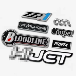 Chrome ABS 3D Raised Tailgate Car Letter Badge Sticker