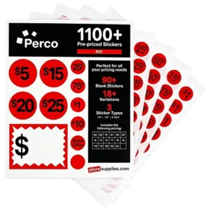 Circle Sale Tags Discount Labels 1 Inch Self-Adhesive for Retail