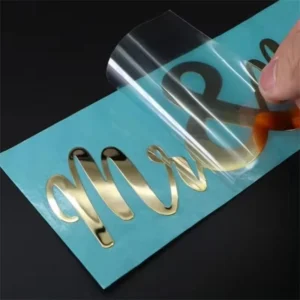 Clear 3D UV Transfer Labels with Gold and Silver Foil for Packaging