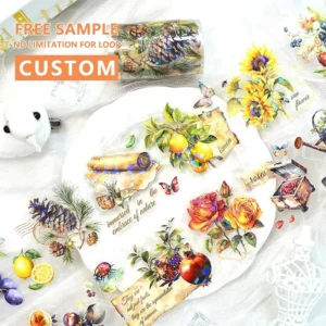 Clear PET Decorative Journal Sticker Tape Rolls for Scrapbooking
