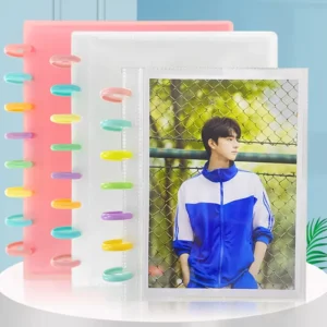 Clear PP Cover Photocard Star Baby Photo Album Disc Bound Document School Folder Bag Pocket Box Sheet Eco Friendly