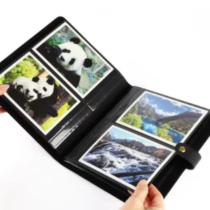 Clear PP/PU Custom Photo Album with Inserts, Large Capacity Collection Book