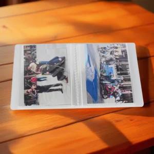 Clear PP Plastic Waterproof Insert Photo Album 4×6 40 Photos Ultrasonic Heat-Sealed