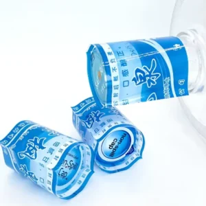 Clear PVC Durable Heat-Shrink Label Smooth Gloss Waterproof Seal for Drinking Water Bottle Caps