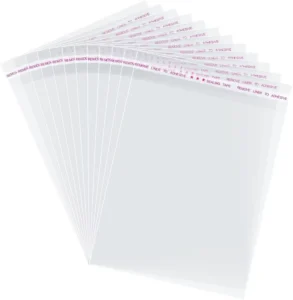 Clear Reusable BOPP Cellophane Bags with Self-Adhesive Seal and Gravure Printing for Chewing Gum and Sugar Packaging