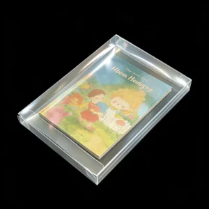 Clear Transparent PET Retail Gift Rectangle Packaging Box Foldable for Book