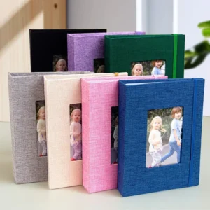 Cloth-Covered 3 Inch, 6 Inch, and 7 Inch Insert-Style Photo Albums