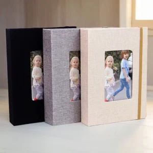Cloth Covered Photo Album Slip-in Picture Album for Wedding Baby Family Anniversary Photo Storage
