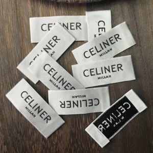 Clothing Garment Woven Neck Labels High-Density Customized Tags