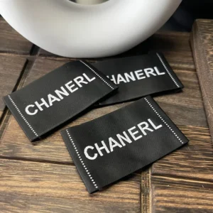 Clothing Labels Satin Woven Custom Woven Garment Labels Logo Size Care Wash Tags for Apparel