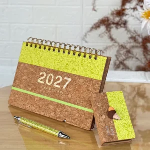 Coffee Ground Eco Desk Calendar Set with Faint Coffee Aroma and Magnets