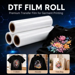 Cold Peel DTF PET Film 30/60cm, 60cm x 33cm x 100m for Clothing, 1 Roll