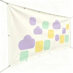 Cold Resistant Outdoor Advertising Banner for Ski Resort Display
