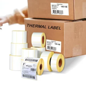 Colored Direct Thermal Labels, 50 x 25 mm