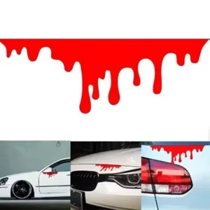Colored Fluid Paint Vinyl Reflective Die-Cut Stickers for Car Interiors and Bumpers