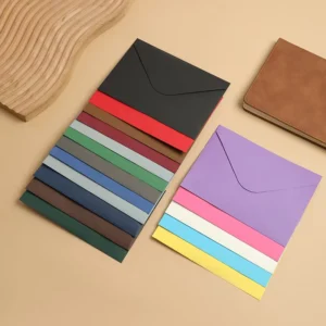 Colored Wax Seal Kraft Paper Small Letter Envelopes