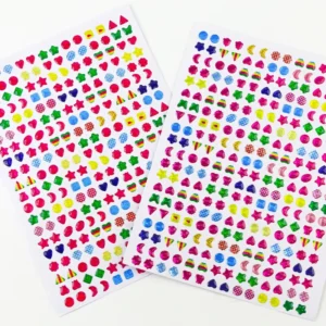 Colorful 3D Epoxy Eco-Friendly Self-Adhesive Reward Stickers Mixed Heart Star Moon Teacher School Decor