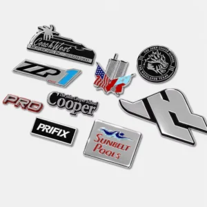 Colorful ABS Plastic Custom Car Emblem Self-Adhesive Sticker
