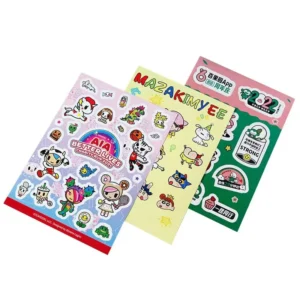 Colorful Character Stickers for Anniversaries and Merchandise