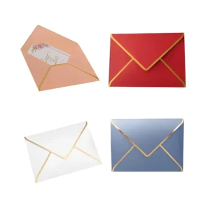 Colorful Folding Pearl Paper Mini Envelopes for Greeting Card Packaging