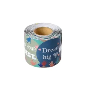 Colorful Holiday Roll Stickers, Custom Printed Matte Copper Paper Labels