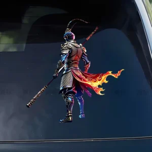 Colorful Monkey King Vinyl Car and Motorcycle Window Decal