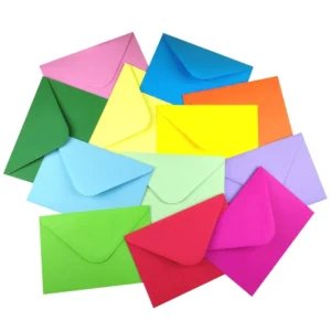 Colorful Packaging Paper Envelopes Gift Paper Envelopes Invitation Letter Envelopes with Glue