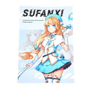 Colorful Print Posters Custom Coated Paper 3D Anime Poster