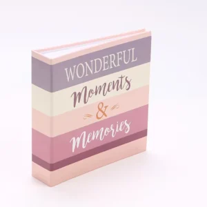 Colorful Printing Hardcover Slip-In Photo Album with Custom Logo, Wedding Baby Graduation Photo Book, Perfect Binding