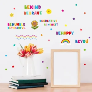 Colorful Removable Vinyl Wall Decals for Kids’ Nursery Room DIY Decor