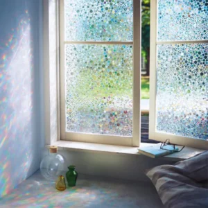 Colorful Shell Window Stickers PVC Material Anti Peeping Anti Exposure for Bathroom Glass Windows