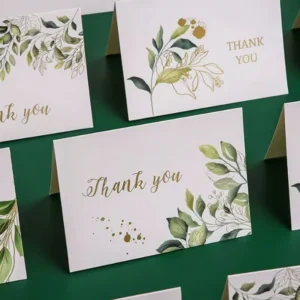 Colorful Thank You Cards for Small Business, Wedding Gift Box Greeting Decoration