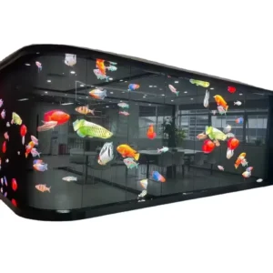 Commercial Advertising Transparent LED Display Stick Window Glass LED Flexible Film Adhesive Sticker Screen
